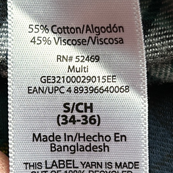 Men's Green Plaid Small Shirt by George - Picture 8 of 8